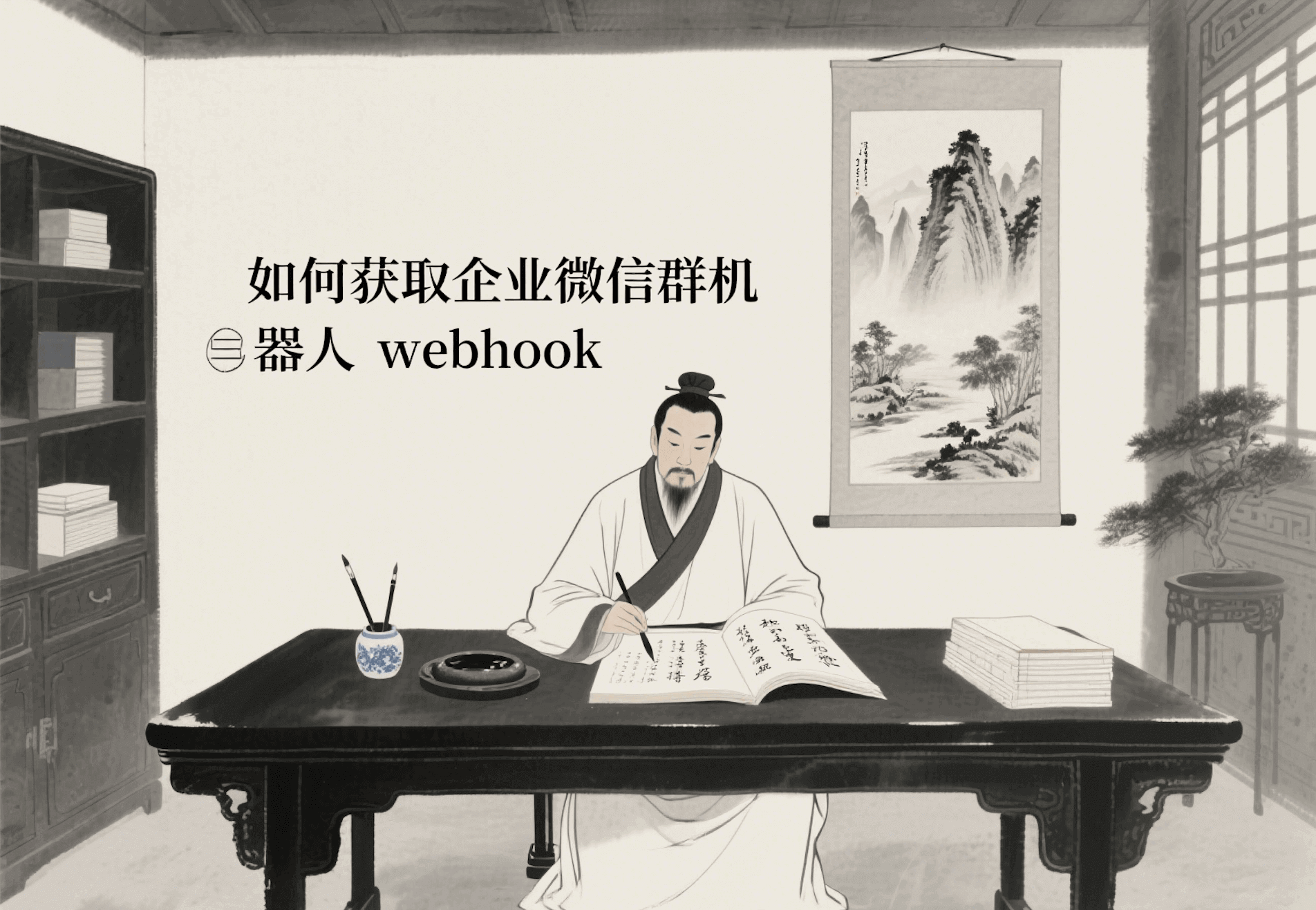 如何获取从零到一企业微信群机器人webhook?
